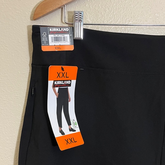 NWT Kirkland Signature Black Ankle Dress Pants - Picture 2 of 12